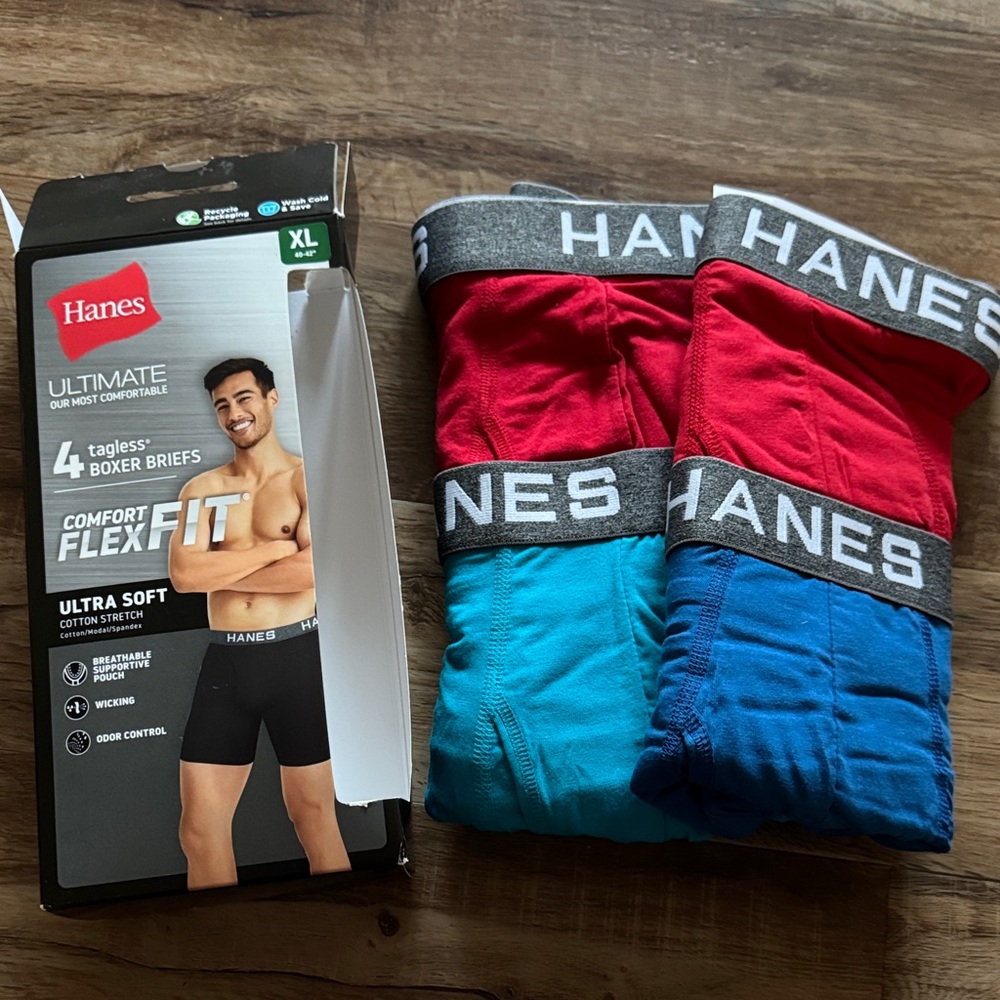 Hanes Men's Boxer Briefs - new in box
